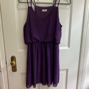Tobi chiffon purple spaghetti strap dress - Size Medium